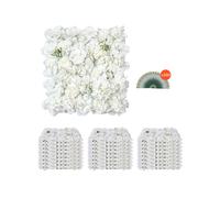 VEVOR Panneau mural décoratif floral 24 pcs - Blanc - 38x38 cm