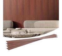 VEVOR Panneau Mural Lattes, 2450x166 mm, Panneaux Acoustiques WPC pour Mur et Plafond, Lot de 8, Effet Faux Bois, Réduction du Bruit, pour Décoration Intérieur Moderne Élégante, Couleur Noyer Noir