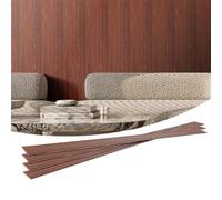 VEVOR Panneau Mural Lattes, 2450x166 mm, Panneaux Acoustiques WPC pour Mur et Plafond, Lot de 8, Effet Faux Bois, Réduction du Bruit, pour Décoration Intérieur Moderne Élégante, Couleur Noyer Noir
