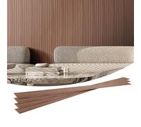 VEVOR Panneau Mural Lattes, 2450x166 mm, Panneaux Acoustiques WPC pour Mur et Plafond, Lot de 8, Effet Faux Bois, Réduction du Bruit, pour Décoration Intérieur Moderne Élégante, Couleur Chêne Gris
