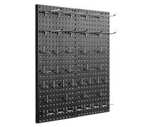VEVOR Panneau perforé mural 609,6x304,8 mm · 2 panneaux métal robustes, accessoires, noir