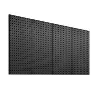 VEVOR Panneau Perforé Mural 609,6x304,8 mm Organiseur Garage en Métal Robuste avec 4 Panneaux Perforés, Kit Rangement d'Outils pour Bureau, Salle d'Artisanat, Cuisine, Maison, Entrepôt, Magasin, Noir