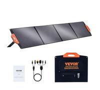 VEVOR Panneau Solaire Portable 200 W Chargeur Pliable Monocristallin ETFE | Pour Station Alimentation, Randonnée, Camping, Hors-réseau, Efficacité de Conversion 23 %, avec Sortie MC4, Étanche IP67