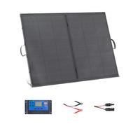 VEVOR Panneau Solaire Portable 200 W Chargeur Solaire Pliable Monocristallin à Cadre pour Camping, Randonnée, Voyage Camping-car, Rendement 23 %, Étanche IP67, avec Contrôleur PWM 30 A, Sortie MC4