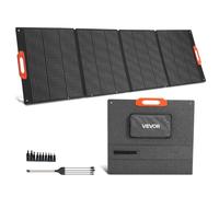 VEVOR Panneau Solaire Portable 300 W Chargeur Solaire Pliable Monocristallin Haute Efficacité 23% pour Stations Alimentation Camping Randonnée, avec Sortie MC4, Adaptateur CC 10 en 1, Étanche IP67