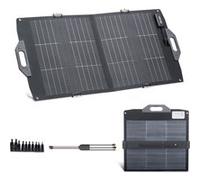 VEVOR Panneau Solaire Portable Chargeur Pliable Monocristallin Bifacial 100 W
