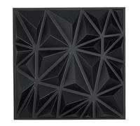 VEVOR Panneaux Muraux 3D, Lot de 33, Panneau Mural Décoratif PVC Moderne Minimaliste, 30x30 cm, Couverture 2,97 m², Déco Intérieure pour Plafond, Chambre, Salon, Salle de Jeux, Noir Mat Motif Diamant