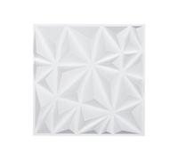 VEVOR Panneaux Muraux 3D, Lot de 33, Panneau Mural Décoratif PVC Moderne Minimaliste, 30x30 cm, Couverture 2,97 m², Déco Intérieure pour Plafond, Chambre, Salon, Salle de Jeux, Blanc Mat Motif Diamant