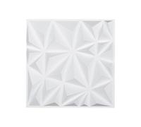 VEVOR Panneaux Muraux 3D, Lot de 33, Panneau Mural Décoratif PVC Moderne Minimaliste, 30x30 cm, Couverture 2,97 m², Déco Intérieure pour Plafond, Chambre, Salon, Salle de Jeux, Blanc Mat Motif Diamant