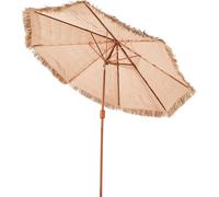 VEVOR Parasol de paille Hawaii, 2,75 m parasol de paille inclinable, parasol de plage avec paille PP & 8 baleines métalliques, parasol de jardin, parasol de marché, parasol de terrasse pour la plage,