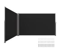 VEVOR Paravent de terrasse 180 x 600 cm noir Rollo Marquise latérale extensible pour usage privé ou professionnel