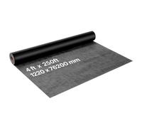 VEVOR Pare Vapeur, 1,27 x 76,2 m, Écran d'Étanchéité en Plastique, Épaisseur 0,17 mm, Bâche Résistante aux Déchirures, Bloque Humidité à Travers les Murs, pour Construction Rénovation Bâtiments, Noir