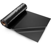 VEVOR PE Lé de construction 7,31 x 30,48 m 0,15mm d'épaisseur Lé de recouvrement plastique Lé de peinture Lé de mortier polyéthylène pour caves rampantes Pare-vapeur noir