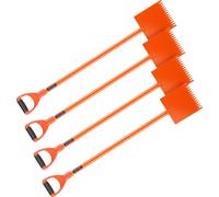 VEVOR Pelle à bardeaux, 4 pièces, Extracteur de bardeaux avec poignée en D, Séparateur de toit en acier 45# très dur, Extracteur d'ardoise, outil léger pour arracher facilement le carton de toiture &