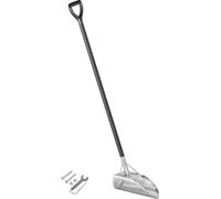 VEVOR Pelle à sable pour détecteur de métaux, Pelle de plage en acier inoxydable avec détection de métaux, Pelle pour détecteur de métaux de plage avec trou de 10 mm, avec manche en fibre de carbone,