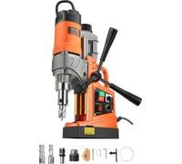 VEVOR Perceuse à noyau magnétique, diamètre de perçage 40 mm, 12500 N, portable, vitesse variable, perceuse pour surfaces métalliques