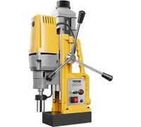 VEVOR Perceuse Magnétique 1400 W, Perceuse à Colonne Force 13000 N, Vitesse Variable 0-750 tr/min, Diamètre d'Alésage Maximal 50 mm, pour Amélioration de l’Habitat Construction Chantier, Jaune