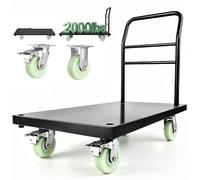 VEVOR Chariot à plate-forme pliable 907 kg – 1220×610×815 mm, roulettes pivotantes, poignée