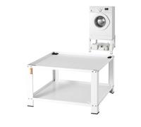 VEVOR Piédestal à linge avec étagère de rangement, 28"L x 28" lx 16" H, plate-forme de support pour laveuse et sécheuse, ajustement universel, capacité de 660 lb, base multifonctionnelle en acier robu