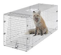 VEVOR Piège pour Animaux Vivants 1270x508x660 mm Cage Trappe Chat Pliable Fil de Fer Galvanisé Sans Cruauté avec Poignée Piège pour Tatous, Chats Errants, Écureuils, Ratons Laveurs, Marmottes, Renards