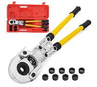 VEVOR Pince à Sertir U16, U20, U25, U32, TH16, TH20, TH26, TH32 mm, Pince à Pression 6 T Force de Pression, avec Tête Rotative à 360 ° et Poignée Ergonomique
