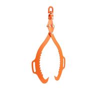 VEVOR Pince forestière professionnelle 710-812 mm, 2 mâchoires, acier, pince de levage capacité de charge 700 kg, modèle à mâchoires dentées, pince de remorquage, pince à crochet pour camions