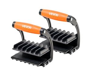 VEVOR Pince Porte Panneau, Capacité Simple 90,7 kg, Porte Plaque de Plâtre 25,4 mm, 2 PCS Pinces Transport Réglables avec Poignée Antidérapante pour Panneaux Plastique, Contreplaqué, Cloisons Sèches