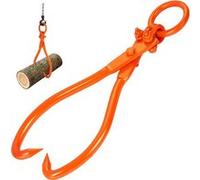 Pinces à Bûches Pour Troncs 45,72cm 2 Griffes Pivotante Capacité 350kg Orange