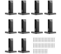 VEVOR Pince à verre, 10 pièces carrées pour verre trempé 0,31"-0,47", pince de montage pour verre en acier inoxydable 304, support d'étagère en verre de 0,12" d'épaisseur pour balcon, jardin, terrasse