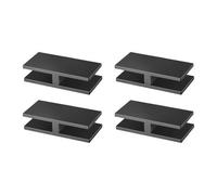 VEVOR Pinces à verre rectangulaires pour garde-corps en verre trempé de 8 à 12 mm, 4 pcs, pince de montage de verre en acier inoxydable 304, épaisseur de 5 mm pour balcon, jardin, piscine, escalier