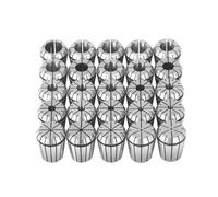 VEVOR Pinces de Serrage à Ressort ER32 25PCS 1/16"-13/16" 1,6-20,6 mm TIR 0,0006" 15 μm avec 25 Boîtes de Rangement Étiquetées pour Machine de Gravure CNC, Fraiseuse, Outil de Tour, Perceuse, Presse