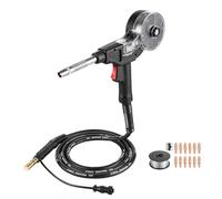 VEVOR Pistolet à Bobine MIG 135 A Torche à Bobine MIG Remplacement pour Miller Spoolmate 100, avec Câble 3 m, 5 Embouts Contact 0,9 mm 5 Embouts Contact 0,8 mm Supplémentaires, Fil Soudage Alu 0,9 mm
