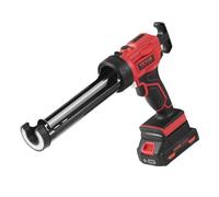 VEVOR Pistolet à Cartouche Électrique sans Fil 300 mL Pistolet à Mastic 20 V Pistolet à Calfeutrer à Batterie 2,0 Ah 4 Vitesses Réglables Anti-goutte Chargeur Rapide pour Calfeutrer, Remplir, Sceller