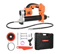 VEVOR Pistolet à Graisse Électrique sans Fil, Pression 55 MPa, avec Éclairage LED, Tuyau 90 cm, 20 V Batterie Non Incluse, Déclencheur Vitesse Variable, Adapté au Graissage de Véhicules ou de Machines