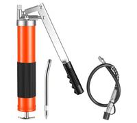 VEVOR Pistolet à Graisse Manuel 689 bar Pistolet Graisseur à Levier à Une Main Capacité 0,4 L pour Machines Automobiles Agricoles Industrielles, Flexible 45,7 cm Tube Extension Rigide 1 Buse Pointue