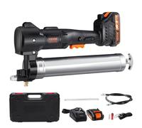 VEVOR Pistolet à Graisse sans Fil 20 V Pistolet à Graisse Électrique 82,74 MPa Kit Pistolet Graisseur Professionnel Alimenté par Batterie Débit Huile 125 g/Min Tuyau 990 mm avec Mallette de Transport