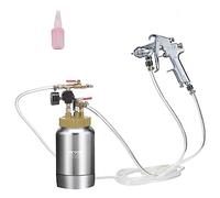 VEVOR Pistolet à peinture avec réservoir 2 L – buse 1,8 mm, entrée 6,4 mm, sortie 9,5 mm, 45 PSI