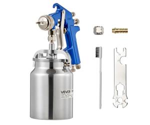 VEVOR Pistolet Pulvérisateur à Peinture Pneumatique par Siphon 1000 cc, avec Buse 1,8 mm, Débit et Volume d'Air Réglables, Pistolet à Peinture Automobile à Air Comprimé pour Meubles, Murs, Voitures