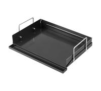 VEVOR Plancha pour Barbecue en Acier au Carbone, Plaque Plancha 43x33 cm, pour BBQ Cuisinière à Gaz, Surface Plane Pré-culottée, Plaque de Cuisson Antiadhésive avec Poignée, Compact et Portable