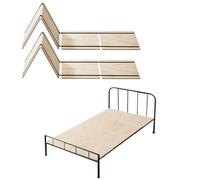 VEVOR Planche de Lit Jumeaux Twin Size 180 x 90 x 1 cm, Lot de 8 Sommiers Panneaux Pliables avec Connexion, Support de Matelas en Bois pour Lit Superposé, pour Maison, Hôtel, Dortoir et Appartement