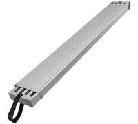 VEVOR Planche d'échafaudage télescopique en aluminium, 2,74-4,57 m, planche de travail 317,5 mm largeur, 227 kg, planche d'extension avec plate-forme antidérapante, accessoire d'échelle d'échafaudage