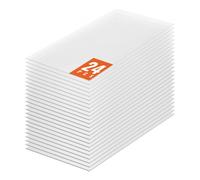 VEVOR Plaque en Polycarbonate, 1210x605x4 mm, Panneaux de Toit en Feuilles, Lot de 24, Toiture Plastique Ondulé Imperméable, Protection contre UV, Transparent, Résistant aux Chocs, pour Serre, Jardin