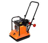VEVOR Plaque Vibrante Thermique 15 kN Compacteur à Plaque Vibrante Essence 6,5 hp pour Pavage, Aménagement Paysager, Asphalte, Fondations, Compactage Sol, 212 cc, 6400 VPM, Zone de Compactage 53x40 cm