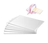 VEVOR Plaques de Découpe, 6 PCS, 225x156 mm, Tapis Plastique en Polycarbonate Transparent, Compatible avec Machine de Découpe et de Gaufrage VEVOR KM-1860, pour Scrapbooking, Création de Cartes, DIY