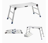 VEVOR Plateforme de Travail Pliable Hauteur Réglable 584-876 mm 1016x457 mm, Marchepied Alliage d'Aluminium, Charge Max. 226,8 kg, pour Peinture, Nettoyage, Maison, Usage Professionnel, Antidérapant