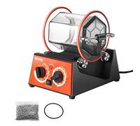 VEVOR Polisseur de Bijoux 3 kg 45 W Machine de Polissage de Bijoux 5 Vitesses 0-60 mins Réglable Polisseuse à Tambour Rotative Action Bidirectionnel pour Polir Pierre Roche Fer Bijouterie