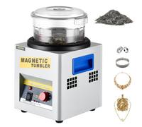 VEVOR Polisseur de Bijoux Magnétique 800 g Machine de Polissage à Bijoux Rotatif Polisseuse à Tambour Rotative Professionnelle avec Rotation Bidirectionnelle 2000 tr/min pour Bijoutier Bijouterie