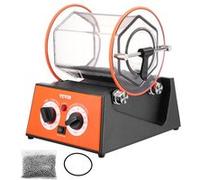 VEVOR Polisseur de Bijoux 5 kg 60 W Machine de Polissage de Bijoux 5 Vitesses 0-60 mins Réglable Polisseuse à Tambour Rotative Action Bidirectionnel pour Polir Pierre Roche Fer Bijoutier Bijouterie