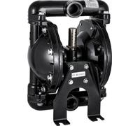 VEVOR Pompe à air à double membrane, 1 pouce d'entrée et de sortie, aluminium, 35 GPM, max. 120 PSI, membrane en nitrile, QBY4-25L-1 pouce-35