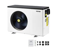 VEVOR Pompe à chaleur pour piscine, capacité de chauffage 2,51-11,38 kW, chauffage électrique de piscine à fréquence variable à économie d'énergie pour piscines hors sol 25 à 50 m³, AC220-240 V 50 Hz